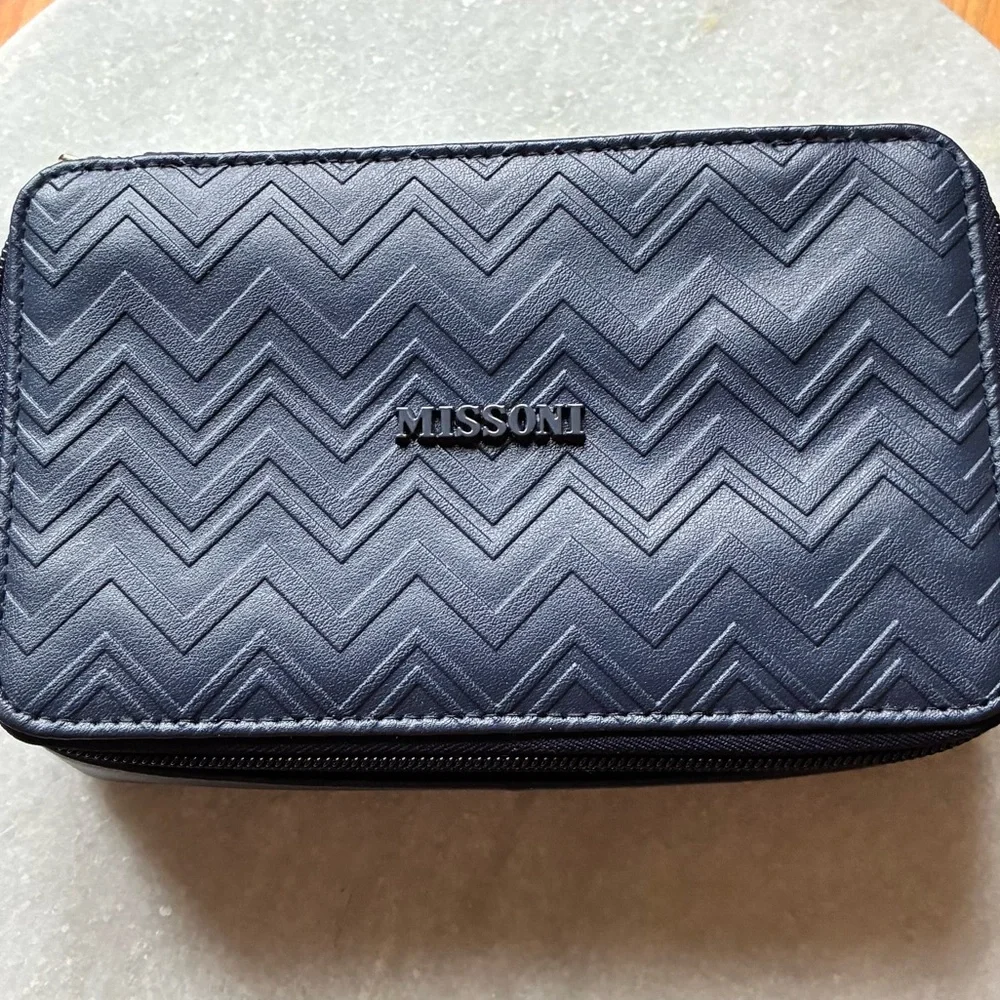Missoni Navy Travel Case - Picture 7 of 8